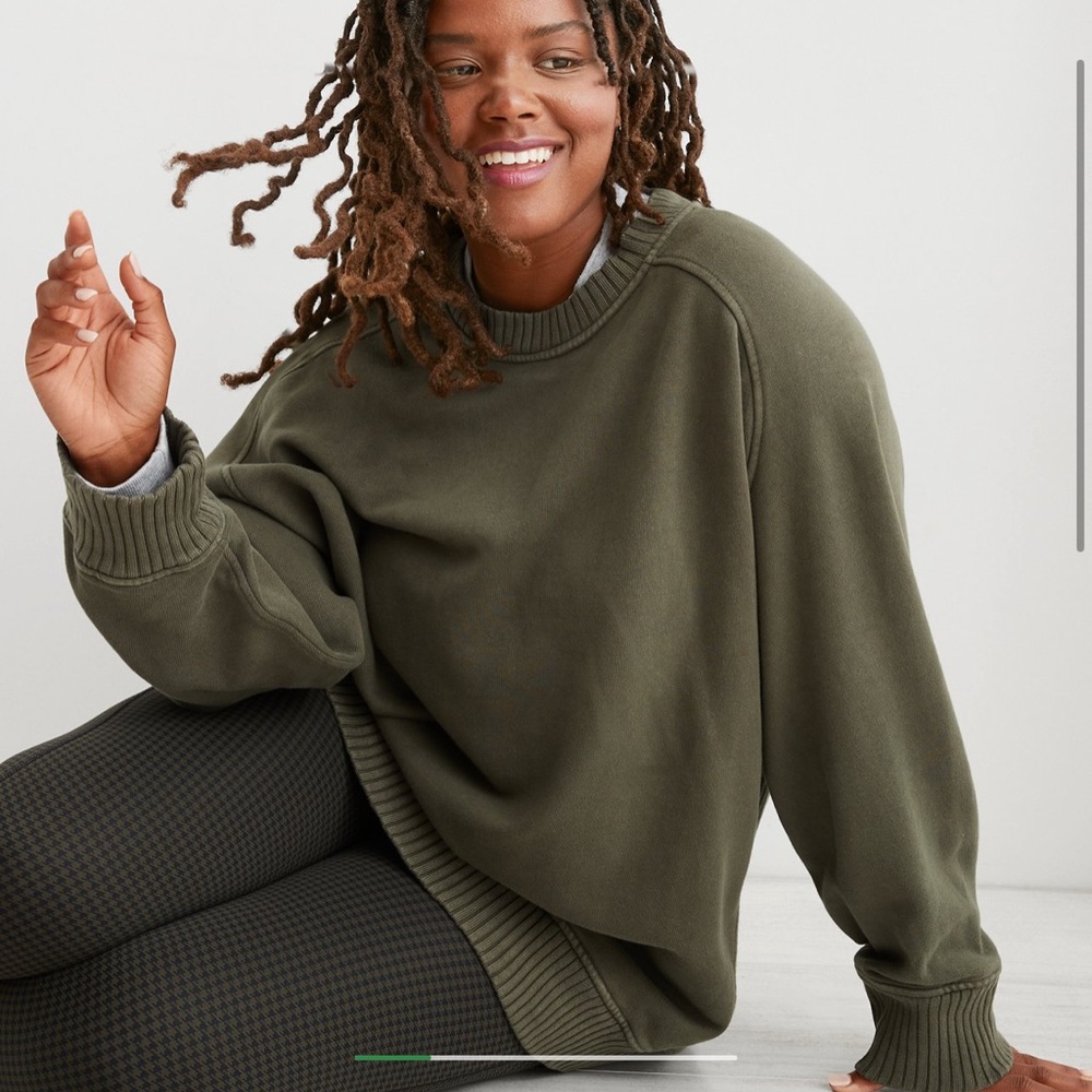 Aerie Down-To-Earth Crew Sweatshirt
